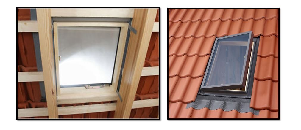 חלון VELUX VLT — מצב פתוח